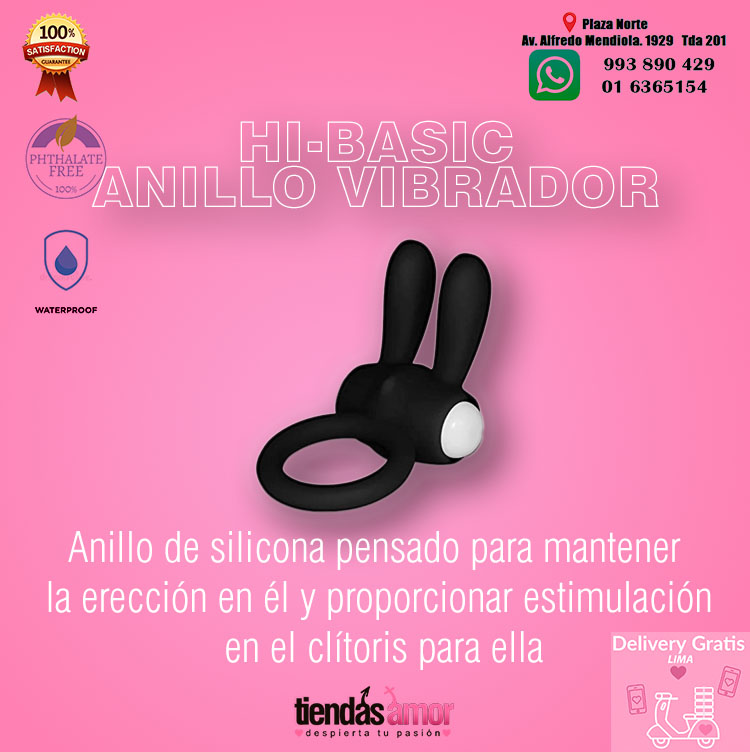 ANILLO VIBRADOR HI BASIC ORGASMOS INTENSOS PARA AMBOS